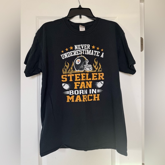 Tops - Black Steelers Fan T-Shirt